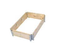 Pallkrage Trä Natur 80 x 60 cm